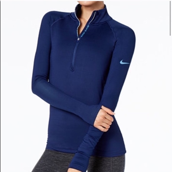 Nike Tops - Sold on curtsy 🤷‍♀️🤷‍♀️ ✨💜purple Nike pro dri-fit purple half zip size S